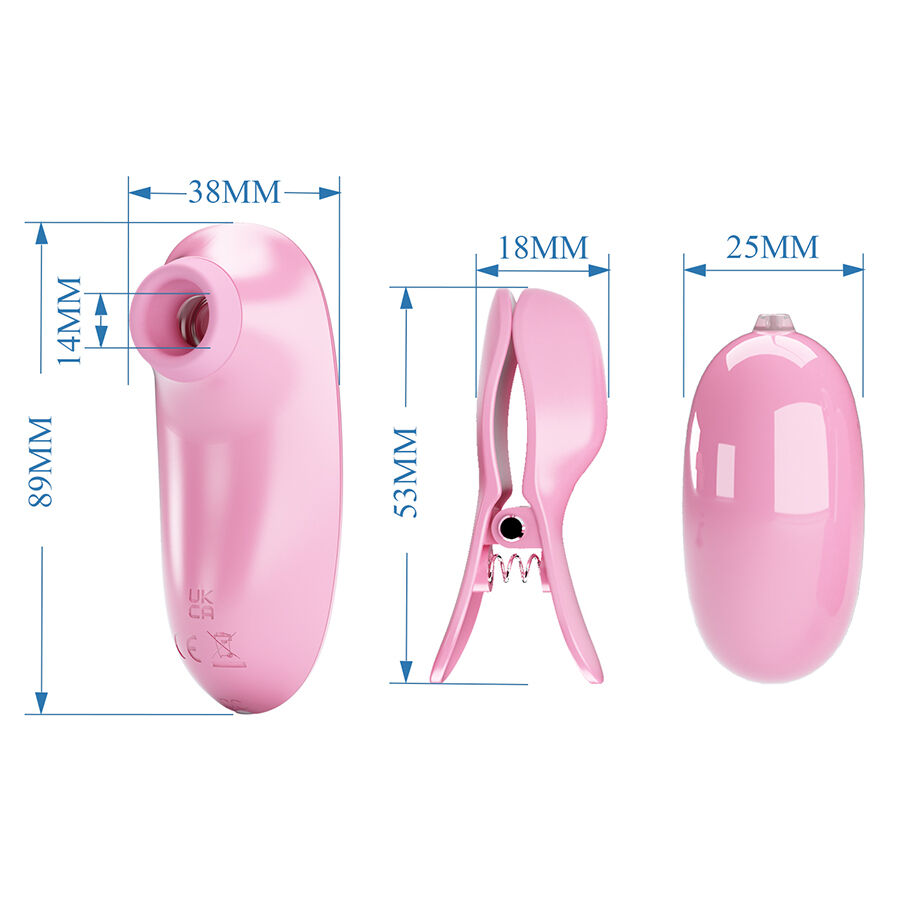 PRETTY LOVE - IMONIE 3-IN-1 MULTIFUNCTIONAL SET WITH SUCTION CUP, NIPPLES AND CLITORIS - Imagem de 5