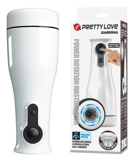 PRETTY LOVE - SABRINA ROTATING AND ROCKING MALE MASTURBATOR