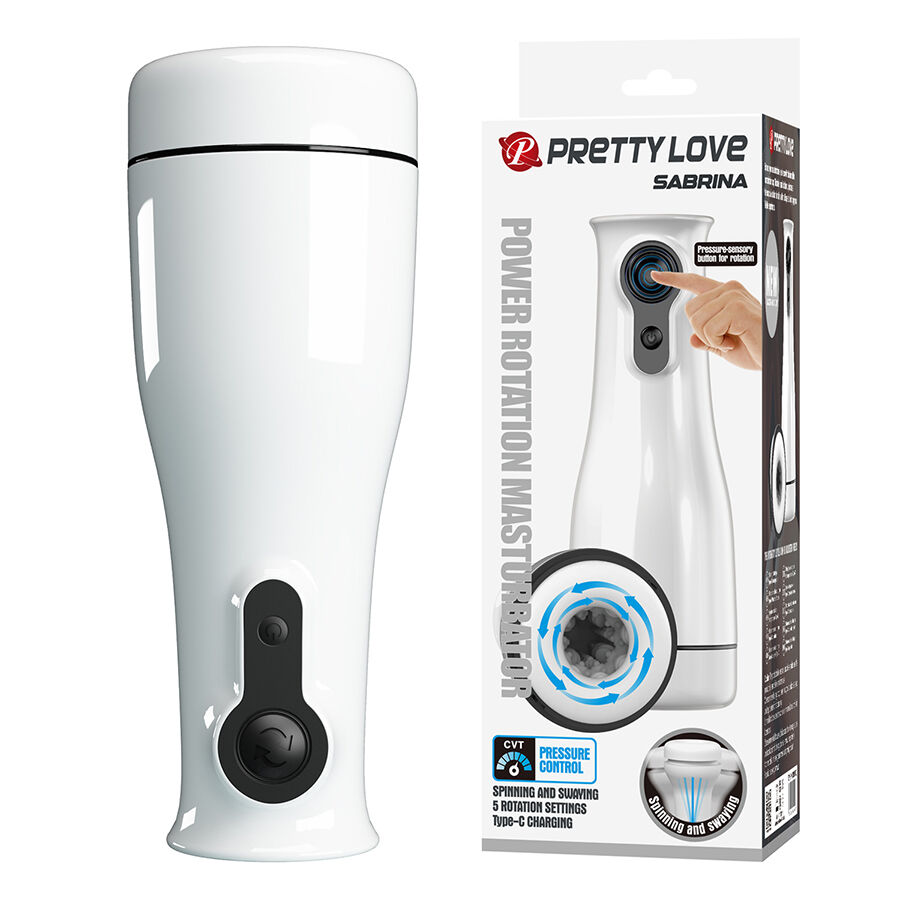 PRETTY LOVE - SABRINA ROTATING AND ROCKING MALE MASTURBATOR