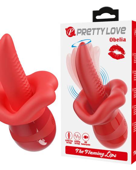 PRETTY LOVE - OBELIA MASTURBATOR TONGUE VIBRATOR WITH ORBITAL MOTION