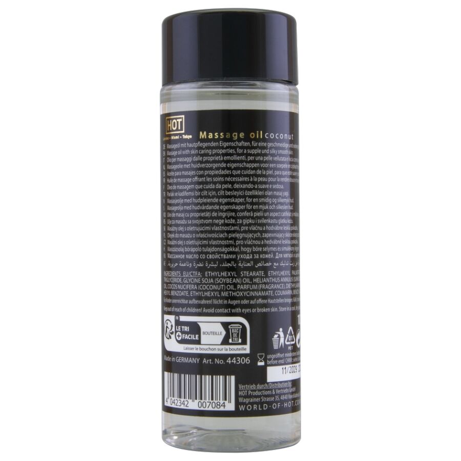 HOT - MASSAGE OIL COCONUT 100 ML - Imagem de 2