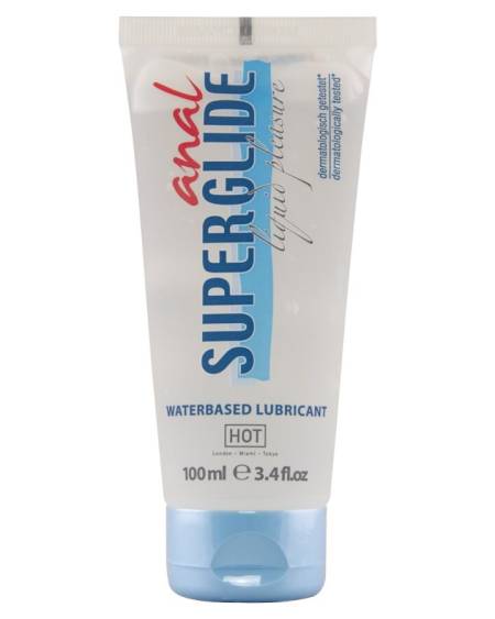 HOT - ANAL SUPERGLIDE LIQUID PLEASURE WATERBASED LUBRICANT 100 ML