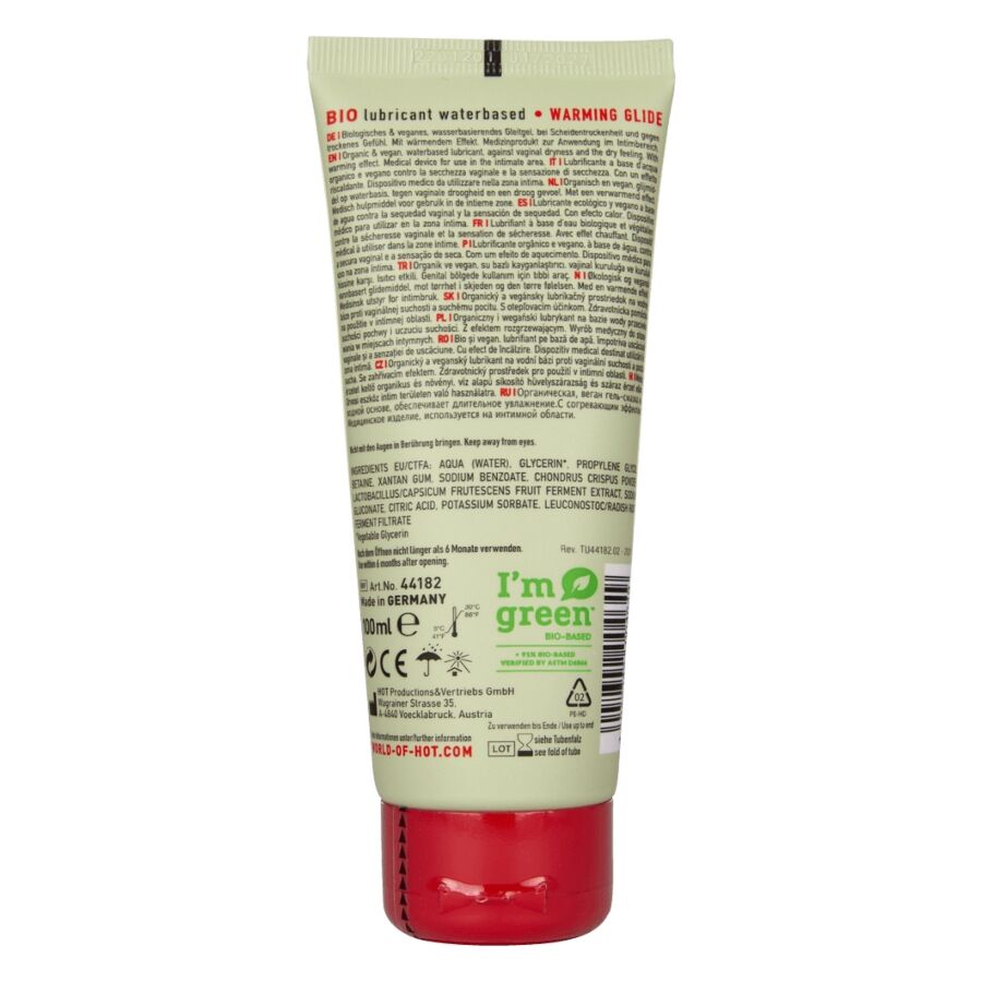 HOT - BIO LUBRICANT WATERBASED WARMING 100 ML - Imagem de 2