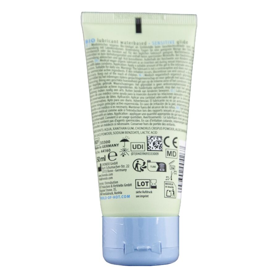HOT - BIO LUBRICANT WATERBASED SENSITIV 50 ML - Imagem de 2