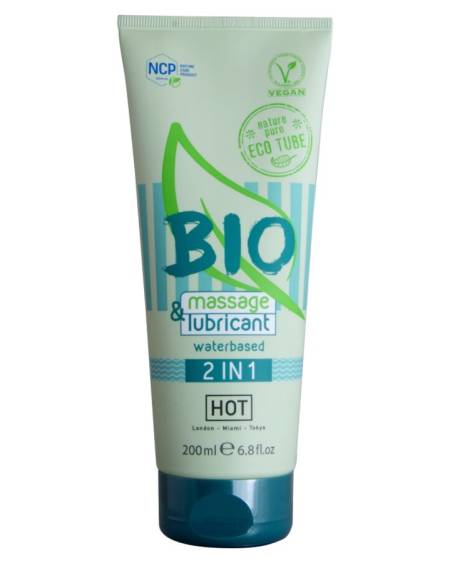 HOT - BIO MASSAGE  LUBRICANT WATERBASED 2 IN 1 200 ML