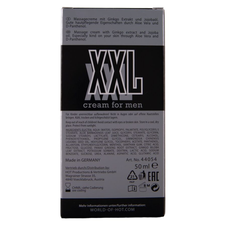 HOT - XXL CREAM FOR MEN 50 ML - Imagem de 5