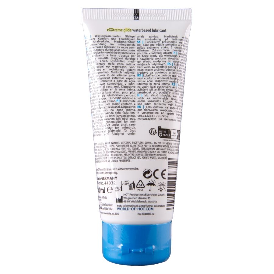 HOT - EXXTREME GLIDE WATERBASED LUBRICANT + COMFORT OIL A+ 100 ML - Imagem de 2