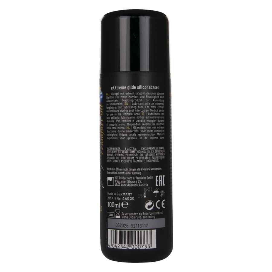 HOT - EXXTREME GLIDE SILICONEBASED LUBRICANT + COMFORT OIL A+ 100 ML - Imagem de 3