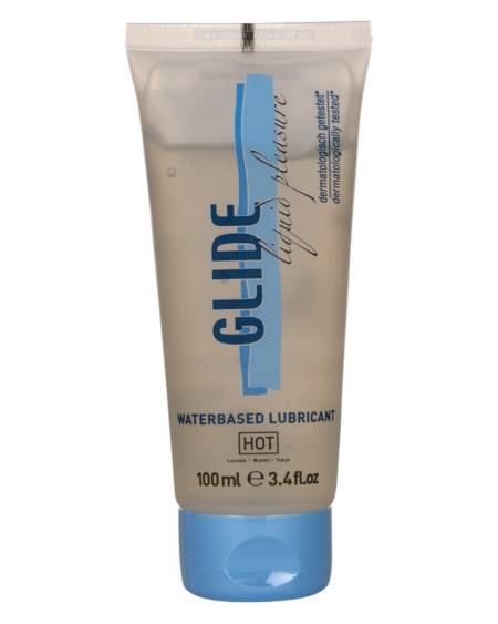 HOT - GLIDE LIQUID PLEASURE WATERBASED LUBRICANT 100 ML