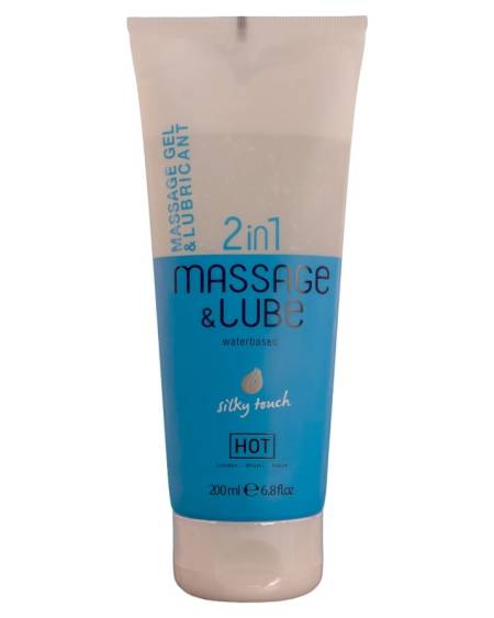 HOT - MASSAGE  GLIDE GEL 2IN1 SILKY TOUCH 200 ML