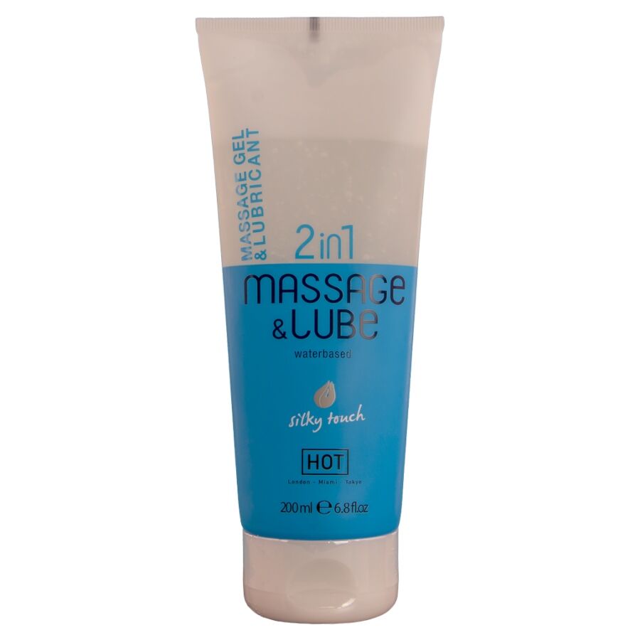 HOT - MASSAGE GLIDE GEL 2IN1 SILKY TOUCH 200 ML