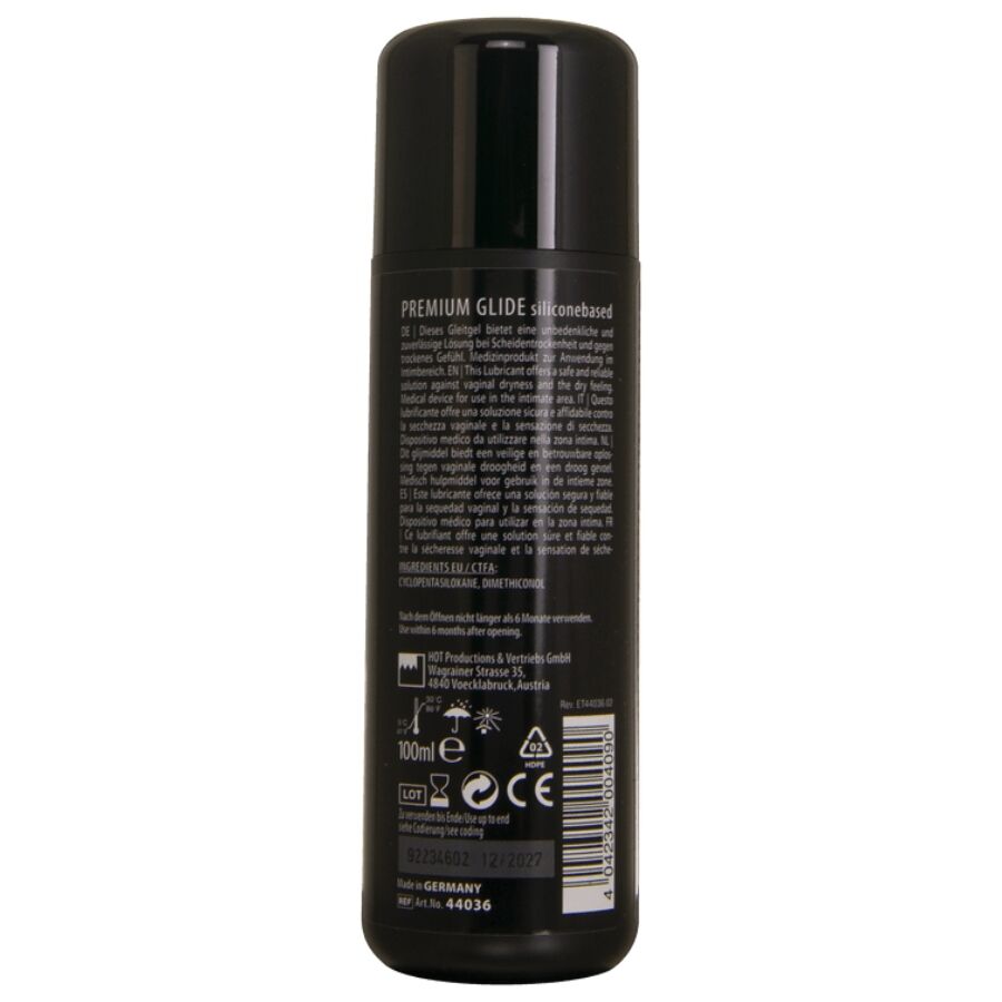 HOT - PREMIUM SILICONE GLIDE SILICONEBASED LUBRICANT 100 ML - Imagem de 3