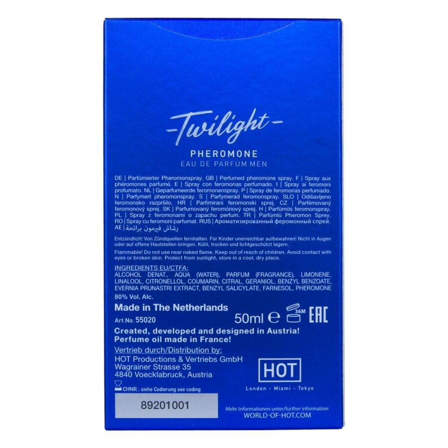 HOT - TWILIGHT PHEROMONE PARFUM MEN 50 ML - Imagem de 3