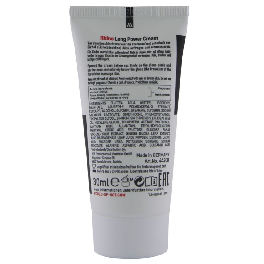 HOT - RHINO LONG POWER CREAM 30 ML - Imagem de 2