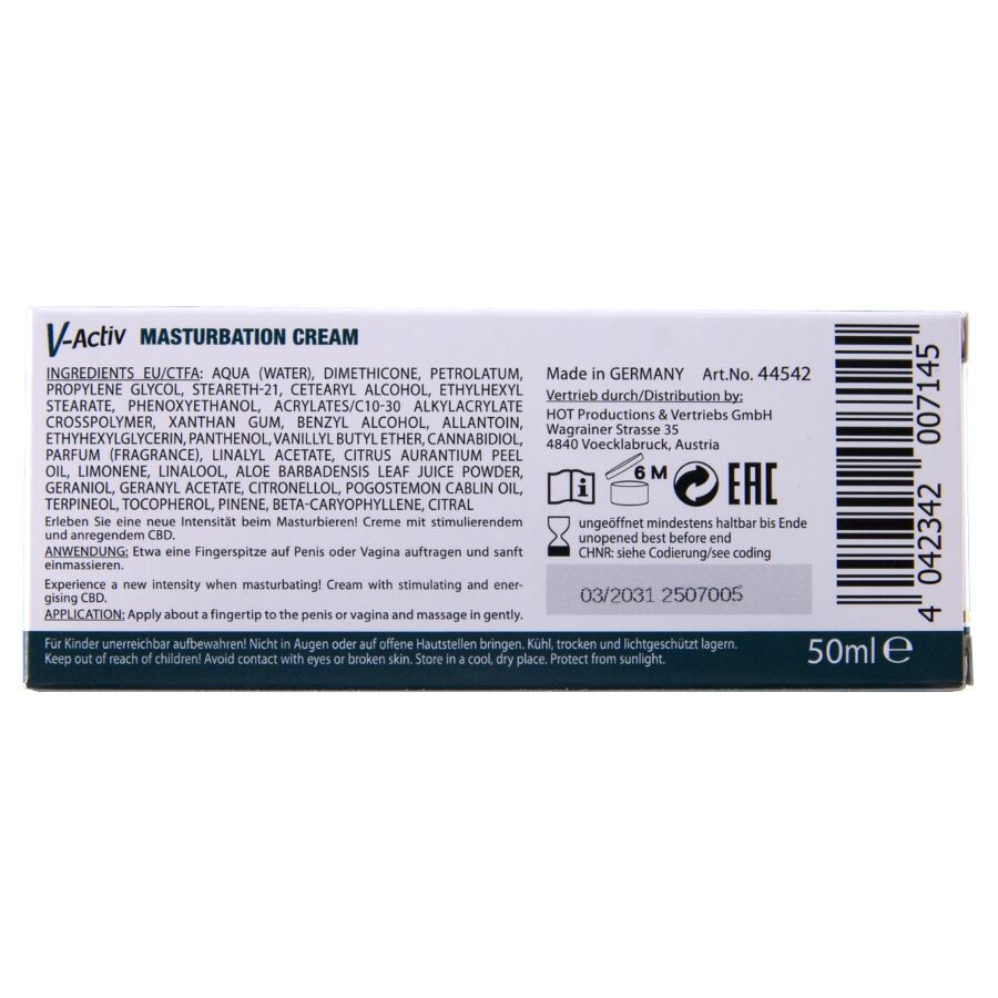 HOT - MASTURBATIONSCREME MIT CBD - UNISEX 100ML - Imagem de 5