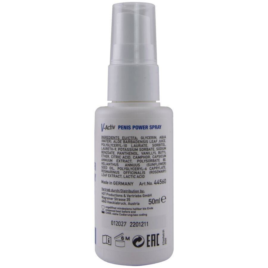 HOT - V-ACTIV PENIS POWER SPRAY FOR MEN 50 ML - Imagem de 2