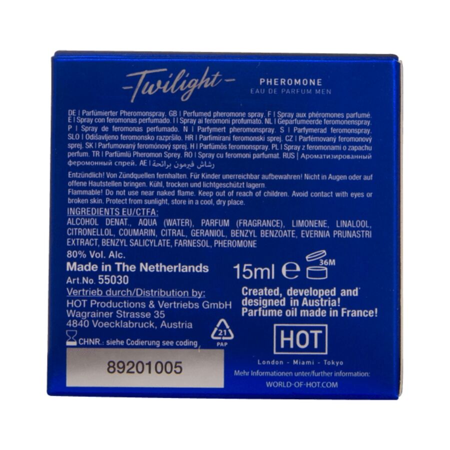 HOT - TWILIGHT PHEROMONE PARFUM MEN 15 ML - Imagem de 3