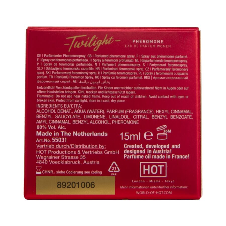 HOT - TWILIGHT PHEROMONE PARFUM WOMEN 15 ML - Imagem de 3