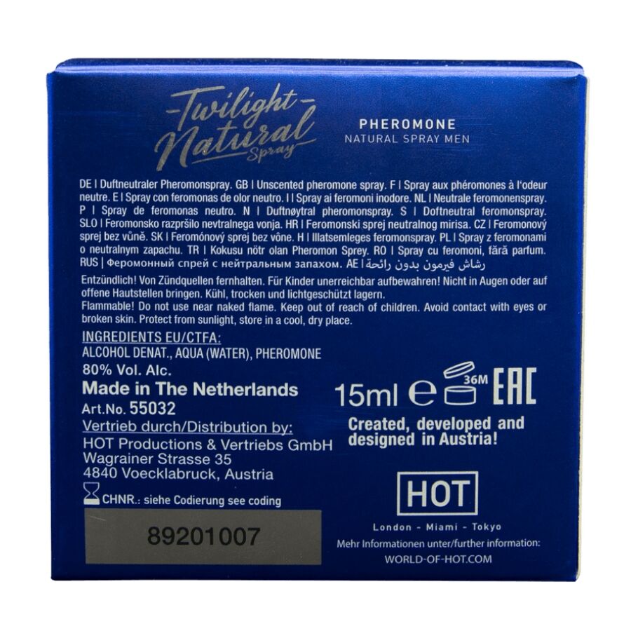HOT - TWILIGHT PHEROMONE NATURAL MEN 15 ML - Imagem de 4