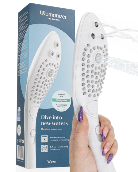 WOMANIZER - WAVE CLITORAL STIMULATING SHOWER HEAD WHITE