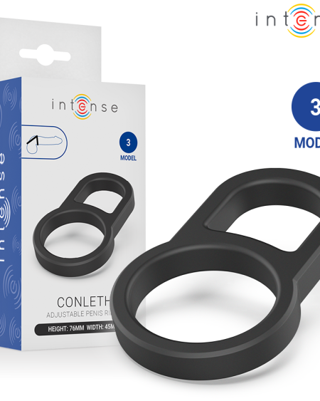 INTENSE - CONLETH ADJUSTABLE DOUBLE PENIS RING MODEL 3