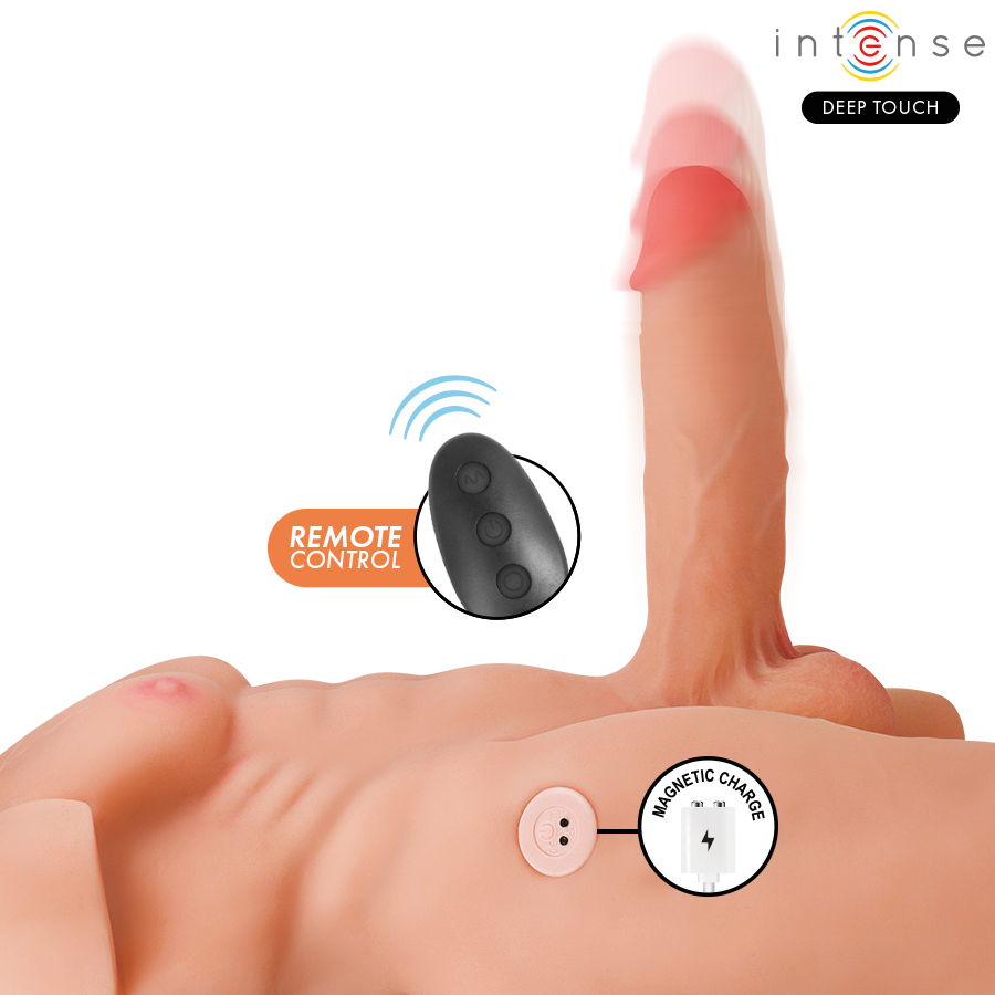 INTENSE DEEP TOUCH - MARTY TORSO WITH ANUS AND REALISTIC DILDO WITH PUSHING AND VIBRATION, REMOTE CONTROL, 6.2 KG - Imagem de 4