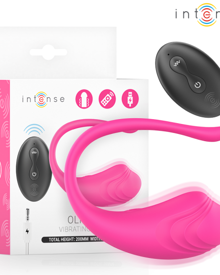 INTENSE - OLIVIA PINK VIBRATING EGG WITH REMOTE CONTROL
