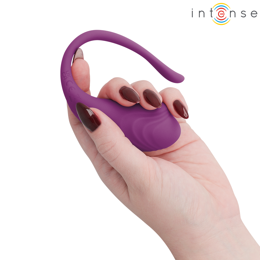 INTENSE - OLIVIA PURPLE VIBRATING EGG WITH REMOTE CONTROL - Imagem de 4