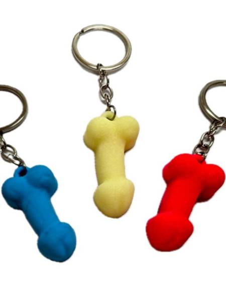 DIABLO PICANTE - ASSORTED SILICONE PENIS KEYCHAIN PHOSPHORESCENT COLOR