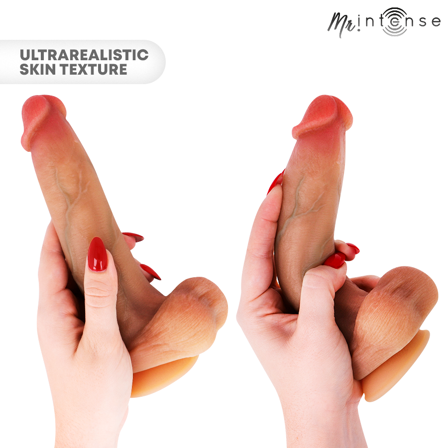 MR INTENSE - BRUCE M SILICONE DILDO WITH TESTICLES 20 CM -Ø- 4.5 CM - Imagem de 2