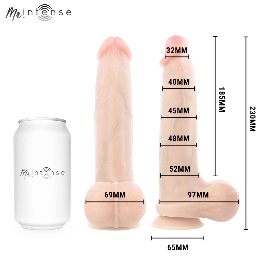 MR INTENSE - BRUCE L DILDO SILICONE 23 CM -Ø- 5.2 CM - Imagem de 5