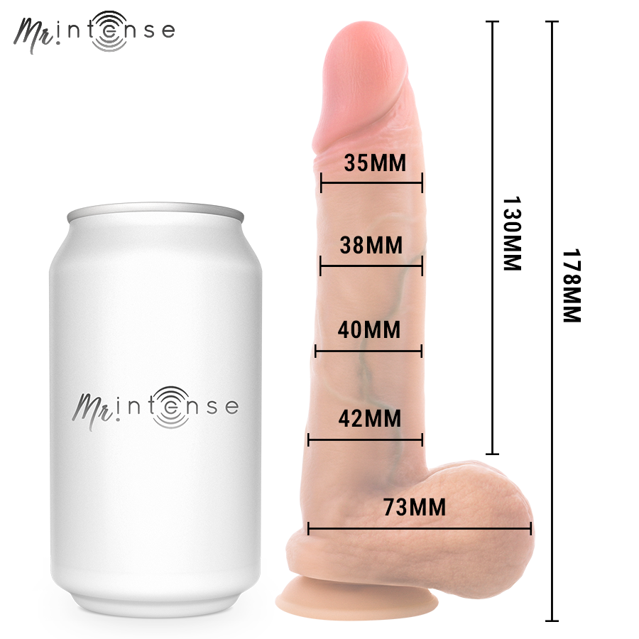 MR INTENSE - GARY S ULTRA-REALISTIC SILICONE COCK WITH TESTICLES 17.8 CM -Ø- 4.2 CM - Imagem de 5