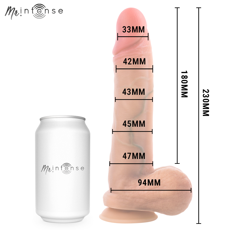 MR INTENSE - GARY L ULTRA-REALISTIC SILICONE COCK WITH TESTICLES 23 CM - Ø- 4.7 CM - Imagem de 5