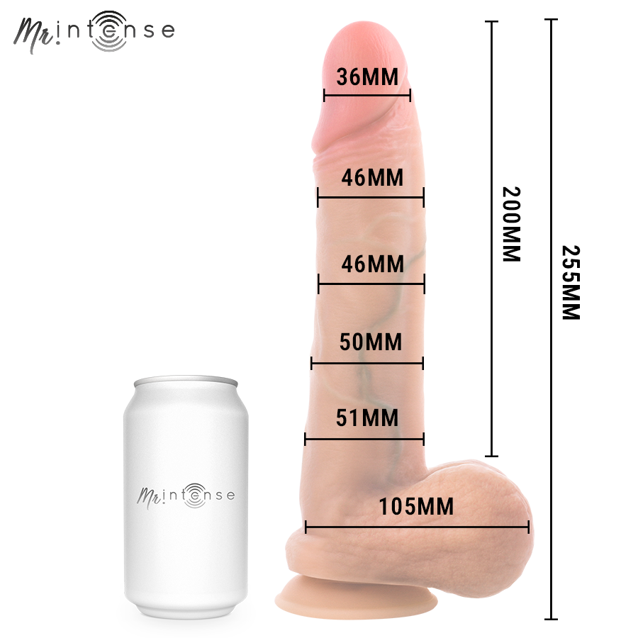 MR INTENSE - GARY XL ULTRA-REALISTIC SILICONE COCK WITH TESTICLES 25.5 CM -Ø- 5.1 CM - Imagem de 5