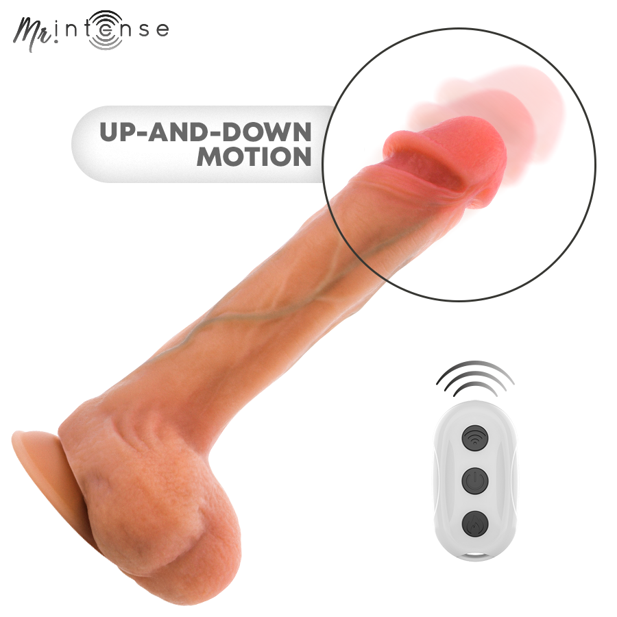 MR INTENSE - BRADLEY SILICONE VIBRATING DILDO WITH HEAT EFFECT AND REMOTE CONTROL 21 CM -Ø- 4.2 CM - Imagem de 4