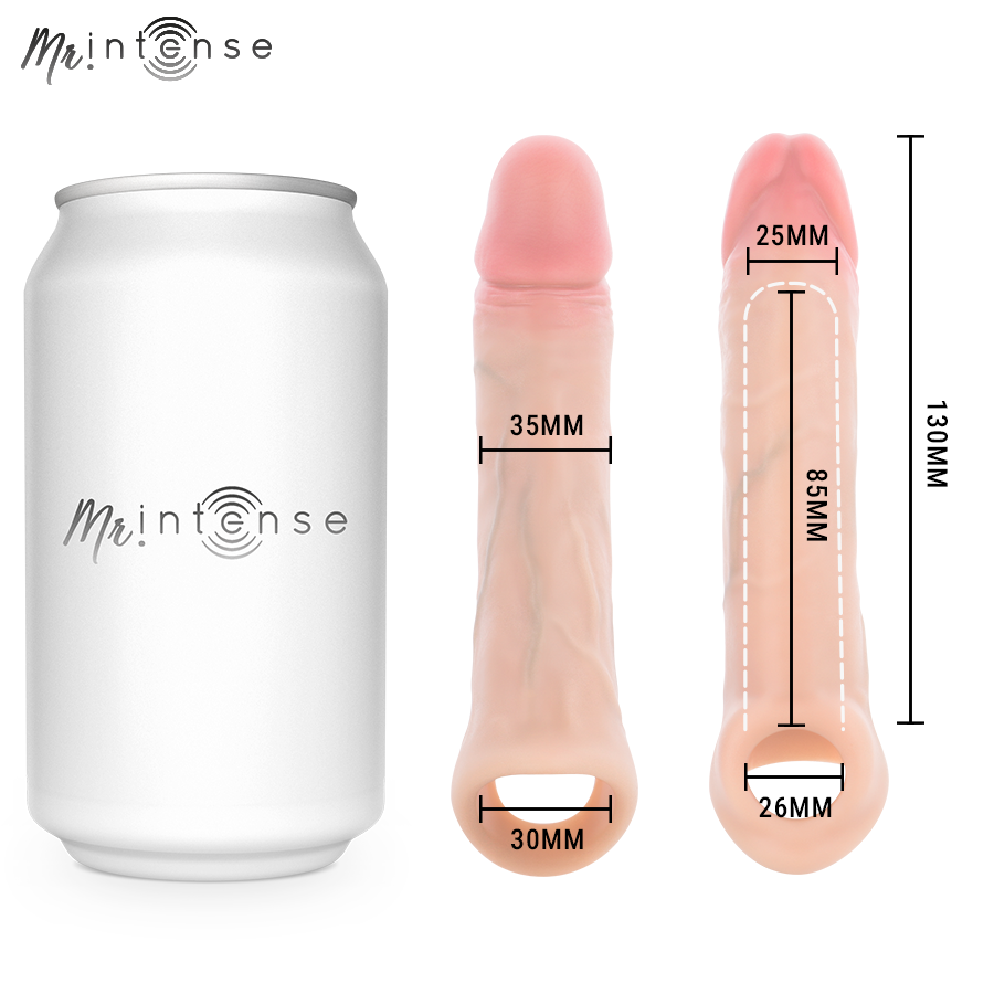 MR INTENSE - SIMON S SILICONE PENIS COVER 13 CM -Ø- 4 CM - Imagem de 4