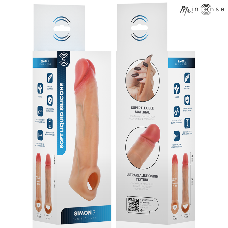 MR INTENSE - SIMON S SILICONE PENIS COVER 13 CM -Ø- 4 CM - Imagem de 5
