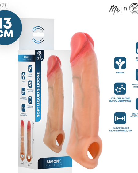 MR INTENSE - SIMON S SILICONE PENIS COVER 13 CM -Ø- 4 CM