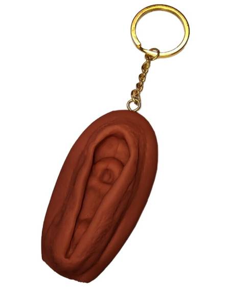 DIABLO PICANTE - VAGINA KEYCHAIN DARK TONE