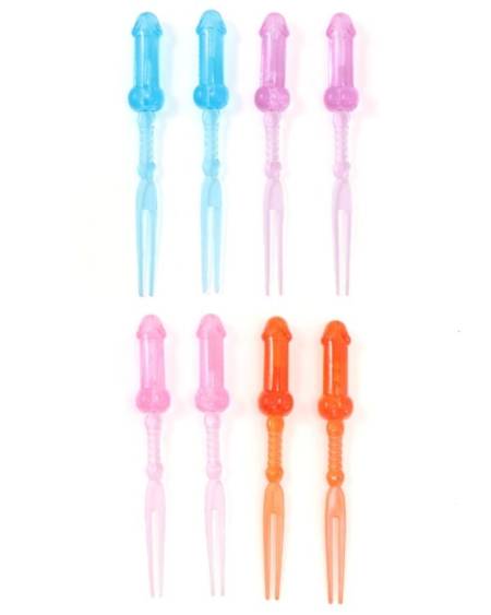 DIABLO PICANTE - COLORED PENIS SKEWERS 8 UNITS