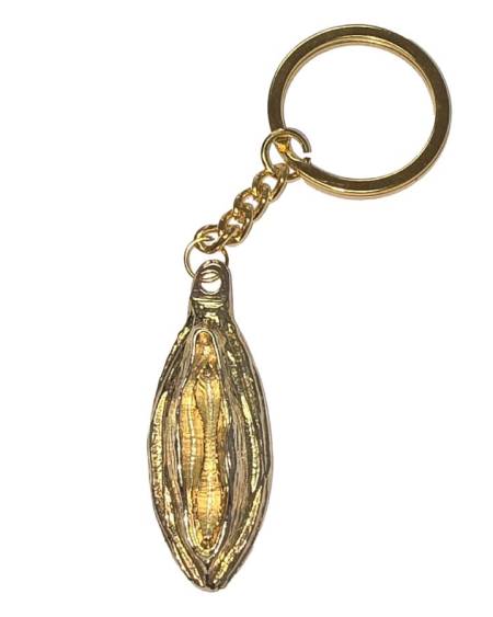 DIABLO PICANTE - METAL KEYCHAIN WITH GOLD LIPS