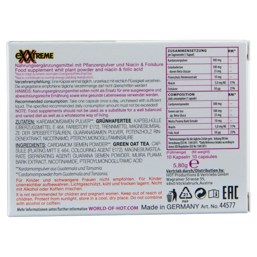 HOT - EXXTREME LIBIDO CAPS WOMAN 10 UNITS - Imagem de 4