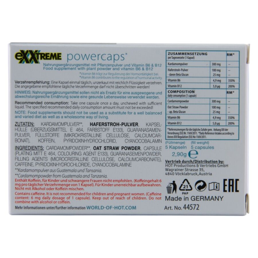 HOT - EXXTREME POWER CAPS MAN 5 UNITS - Imagem de 4