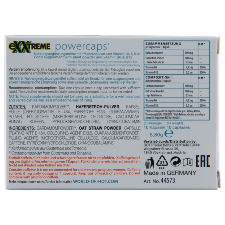 HOT - EXXTREME POWER CAPS MAN 10 UNITS - Imagem de 4