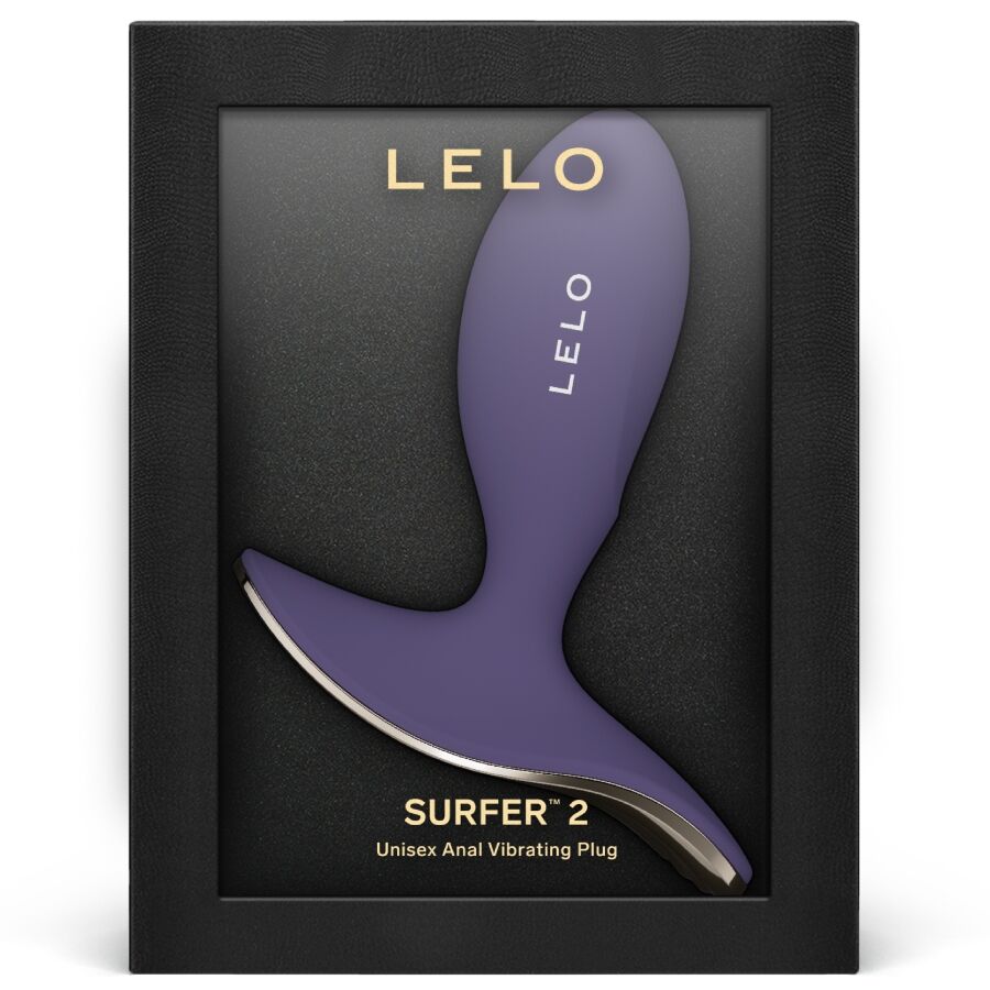 LELO - SURFER 2 UNISEX ANAL VIBRATING PLUG CYBER PURPLE - Imagem de 3