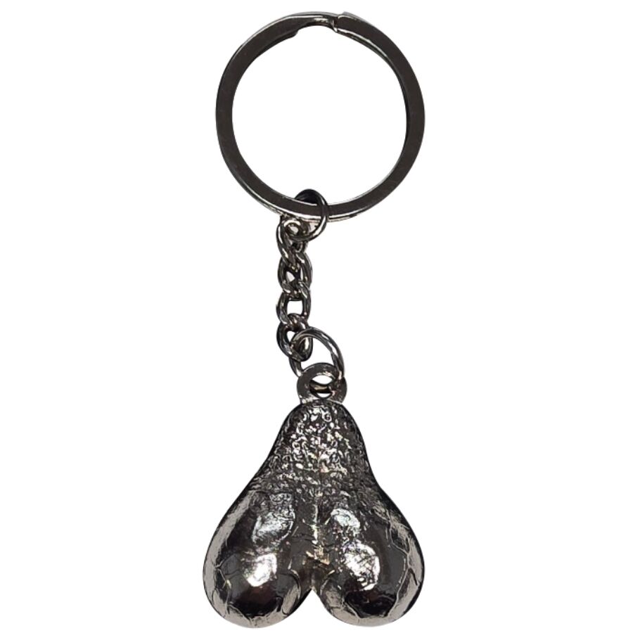 DIABLO PICANTE - SILVER EGGS METAL KEYCHAIN