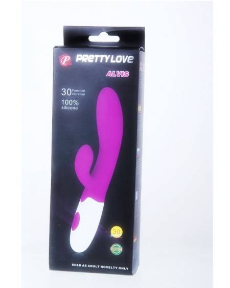 PRETTY LOVE - FLIRTATION ALVIS VIBRATOR WITH CLITORIS STIMULATOR
