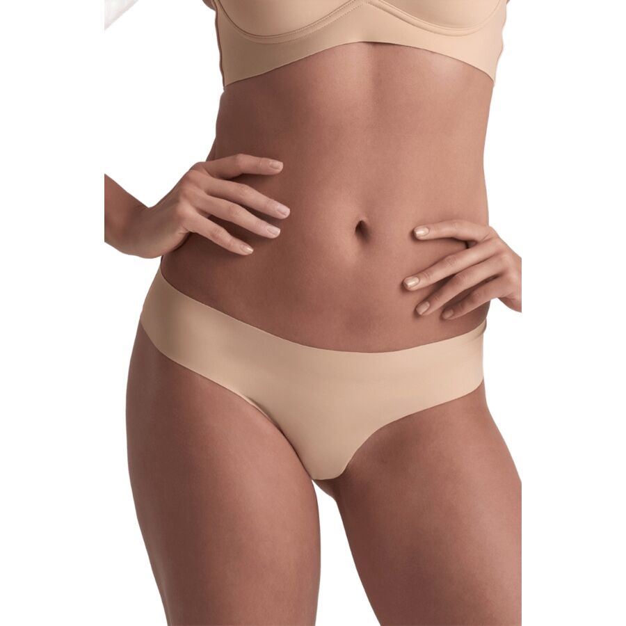 BYE-BRA - PACK 2 TANGAS INVISIBLES BEIGE Y NEGRO TALLA S - Imagem de 2