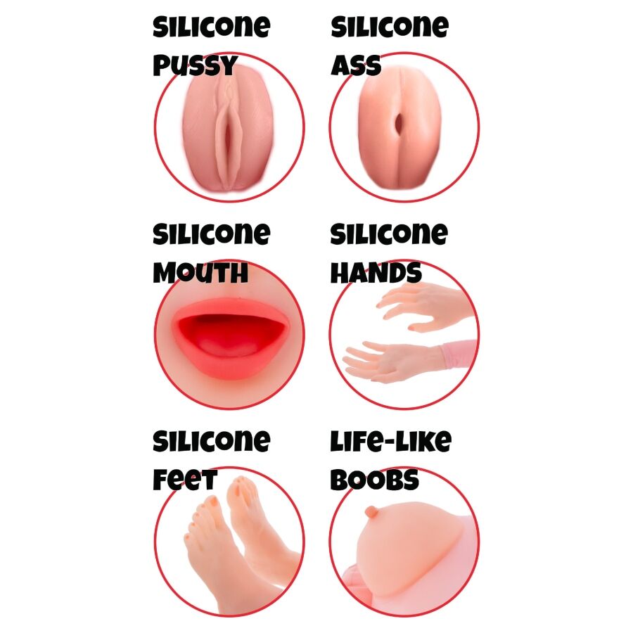 HIDDEN DESIRE - LUSTY LOLA INFLATABLE DOLL 145 CM - Imagem de 3