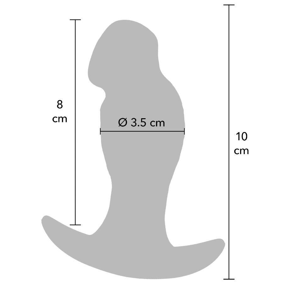 HIDDEN DESIRE - INFERNO REALISTIC BUTTPLUG 10 CM - Imagem de 5